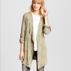 Knox Rose Olive Embroidered Kimono